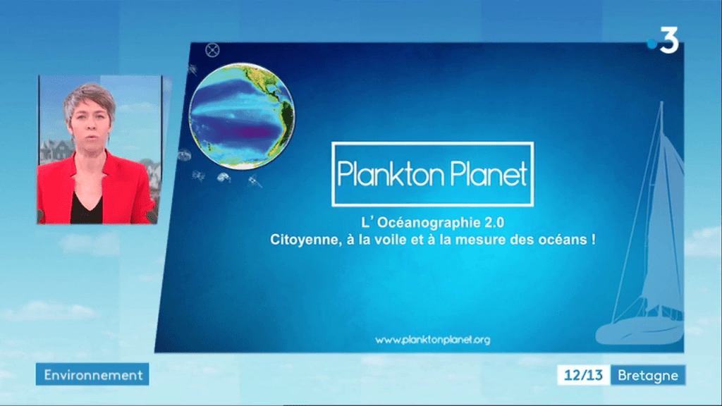 Les équipes de France 3 Bretagne ont tourné un reportage sur notre exposition Plankton & Arts à Morlaix.
